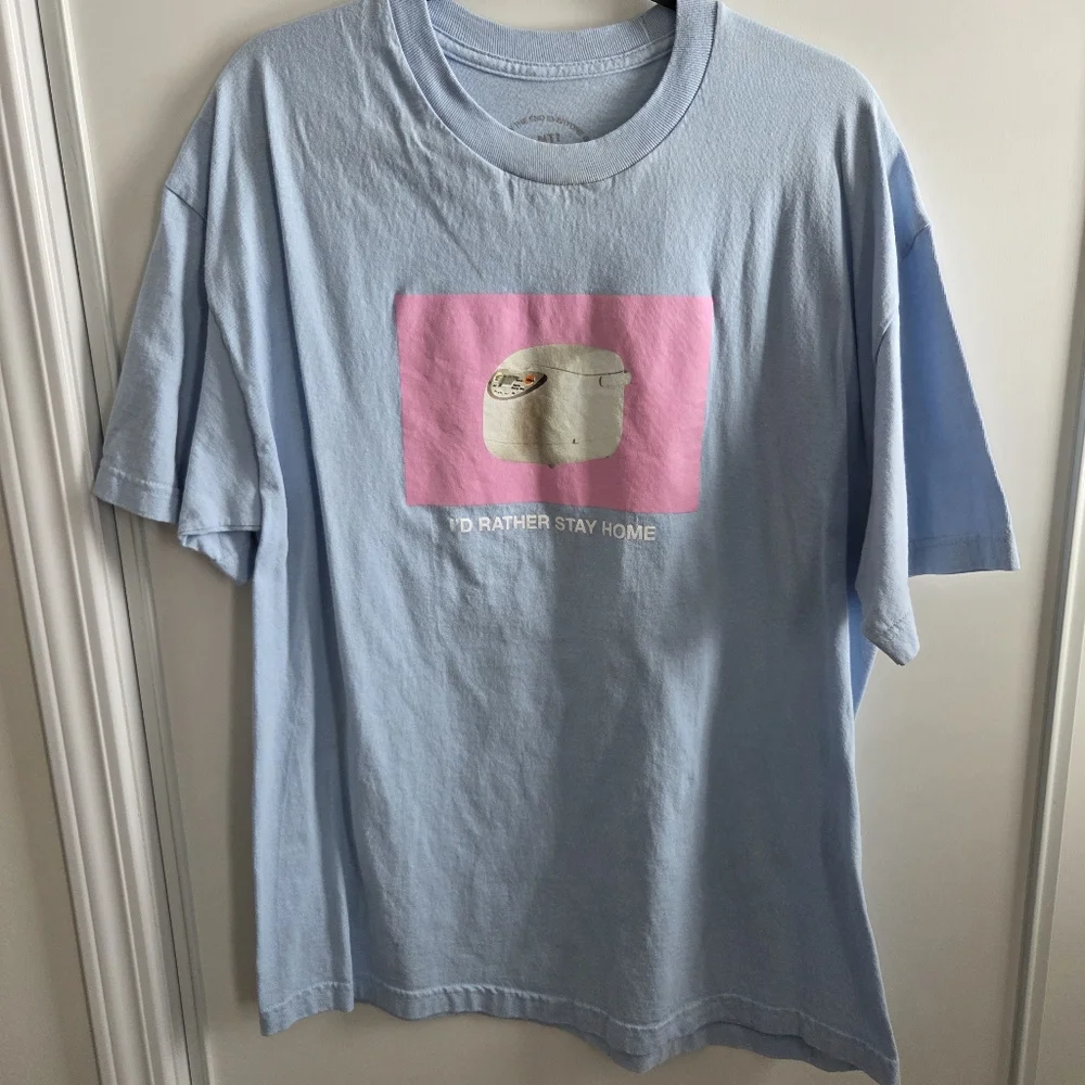 Anti Social Social Club I'd Rather Stay Home Graphic T-shirt - Picture 1 of 4